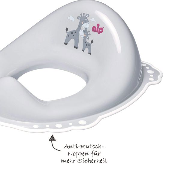 Nip Toilet seat - Giraffe - Grey