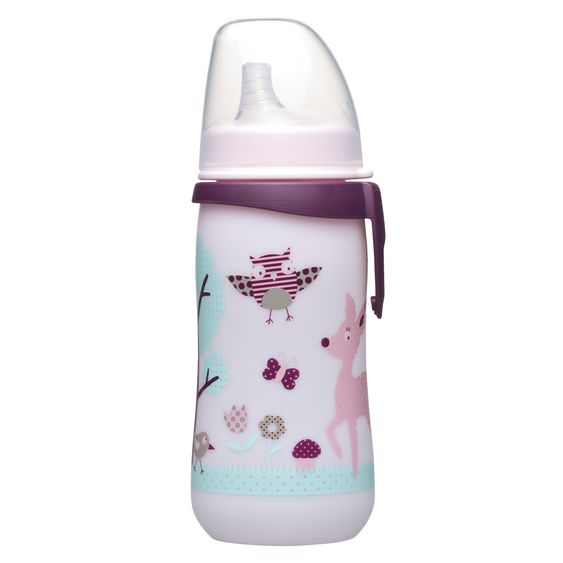 Nip Trinklernflasche First Cup 330 ml - Silikon-Trinktülle - Reh - Pink