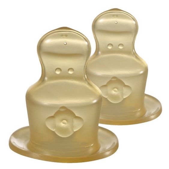 Nip Teat 2-pack standard - latex - size 2 M (milk)