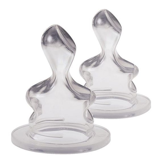 Nip Teat 2-pack standard - silicone - size 1 M (milk)