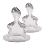 Teat 2-pack standard - silicone - size 1 M (milk)