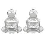 Teat 2-pack standard - silicone - size 1 S (tea)