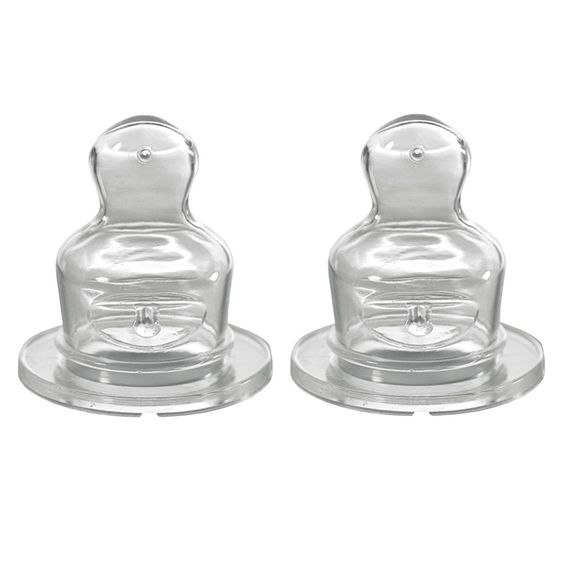 Nip Teat 2-pack standard - silicone - size 2 M (milk)