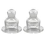 Teat 2-pack standard - silicone - size 2 M (milk)