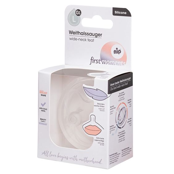 Nip Teat first moments - silicone size L