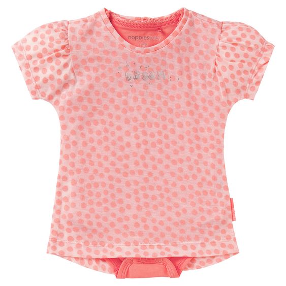 Noppies 2-tlg. Set Tunika + Body ohne Arm Fano - Punkte Koralle - Gr. 56