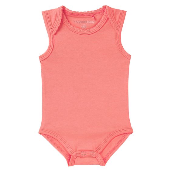 Noppies 2-tlg. Set Tunika + Body ohne Arm Fano - Punkte Koralle - Gr. 56