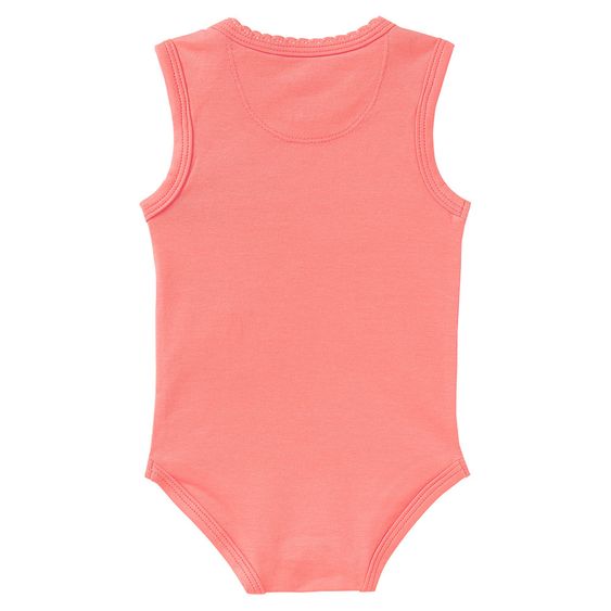 Noppies 2-tlg. Set Tunika + Body ohne Arm Fano - Punkte Koralle - Gr. 56