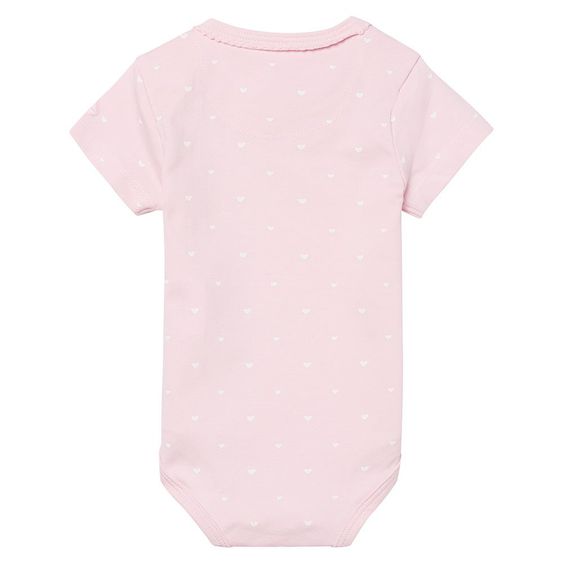 Noppies Body Kurzarm - Herzen Rosa - Gr. 50