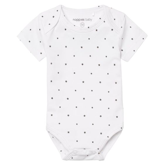 Noppies Body Kurzarm - Stars Weiß - Gr. 50