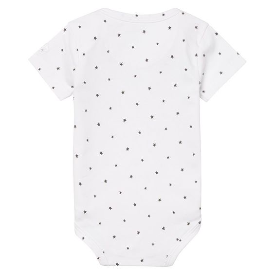 Noppies Body Kurzarm - Stars Weiß - Gr. 50