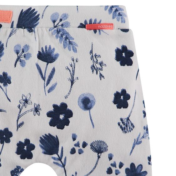 Noppies Hose Lutz - Blumen Dunkelblau Weiß - Gr. 62