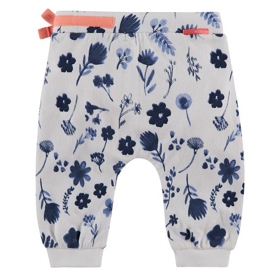 Noppies Hose Lutz - Blumen Dunkelblau Weiß - Gr. 62