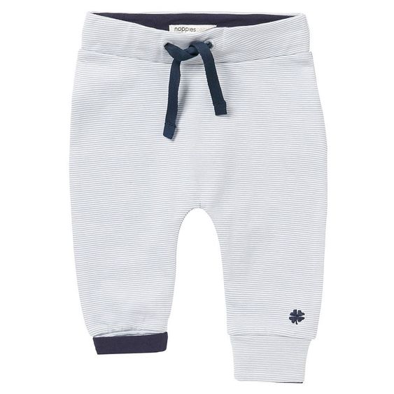 Noppies Hose Nola - Ringel Grau mit Blau - Gr. 56