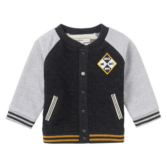Noppies Jacke Itens - Dunkelgrau Melange - Gr. 62