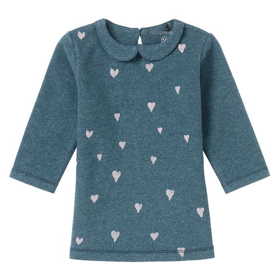 Noppies Kleid Isca - Herzen Petrol - Gr. 62