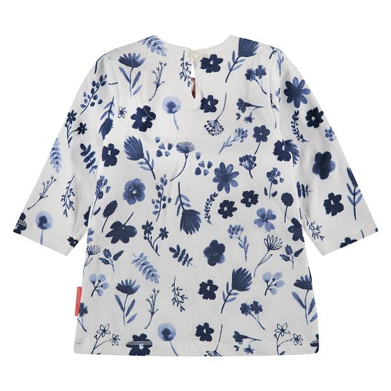 Noppies Kleid Laz - Blumen Dunkelblau Weiß - Gr. 62