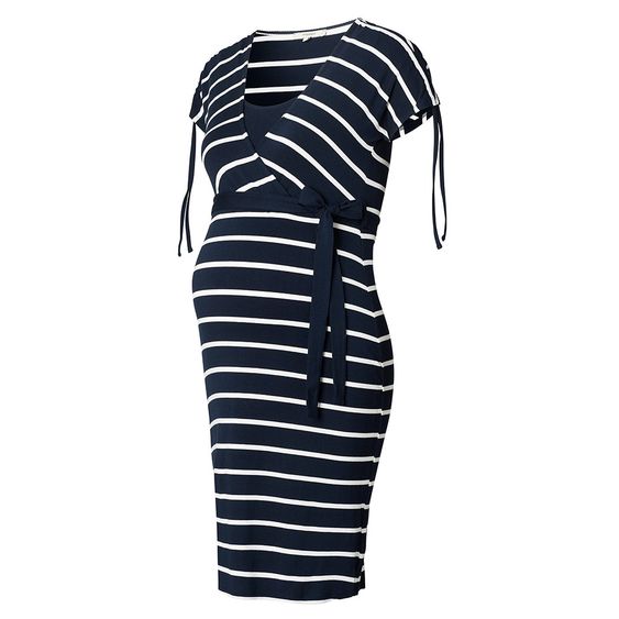 Noppies Kleid mit Stillfunktion Lotta - Streifen Dunkelblau - Gr. M