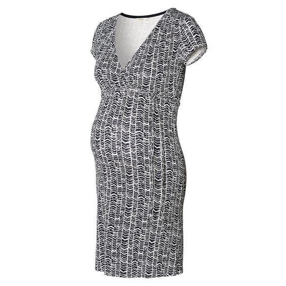Noppies Kleid mit Stillfunktion Zarita - Dunkelblau Weiß - Gr. L