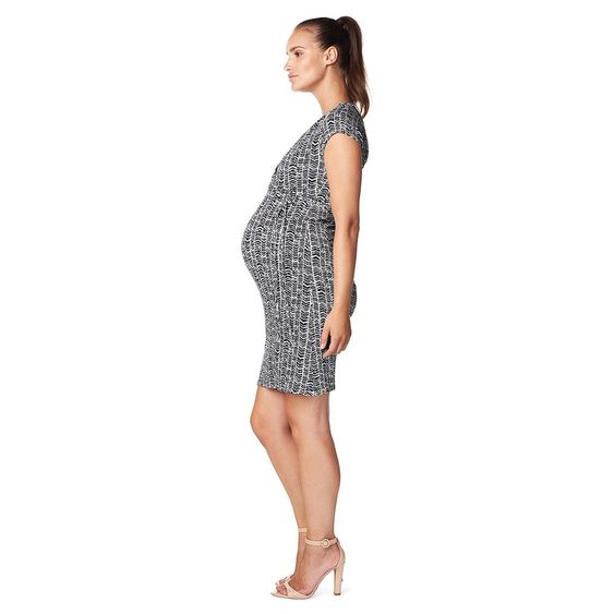 Noppies Kleid mit Stillfunktion Zarita - Dunkelblau Weiß - Gr. L