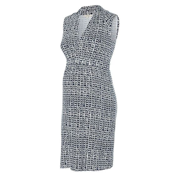 Noppies Kleid mit V-Ausschnitt & Stillfunktion Katie - Dunkelblau - Gr. S