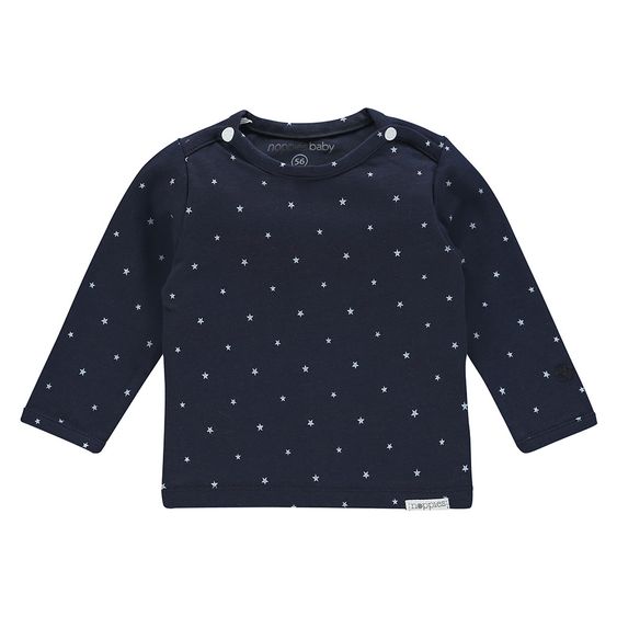 Noppies Langarmshirt Collin - Sternchen Navy - Gr. 56