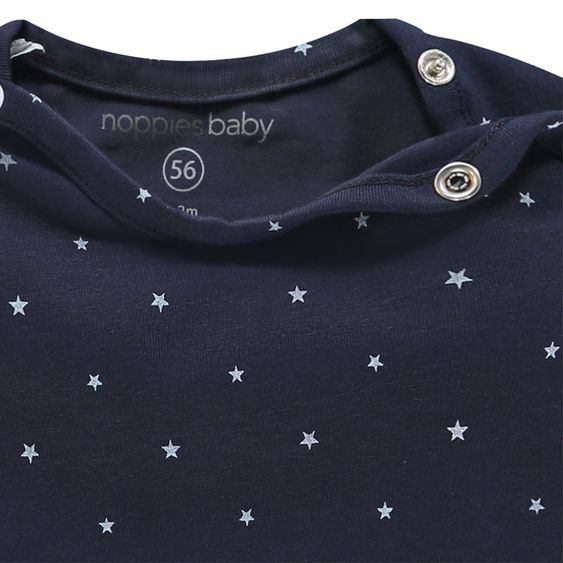 Noppies Langarmshirt Collin - Sternchen Navy - Gr. 56
