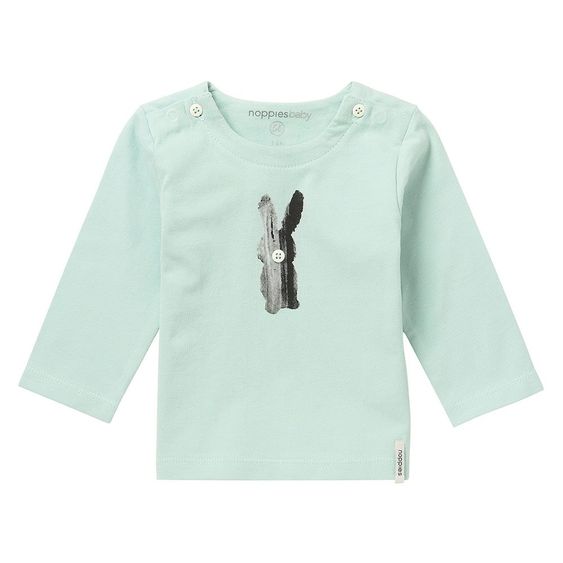 Noppies Langarmshirt Darby - Grau Mint - Gr. 50