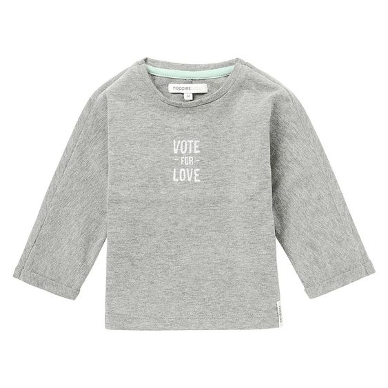 Noppies Langarmshirt Delhi - Anthrazit Melange - Gr. 50