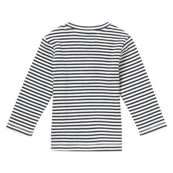 Noppies Langarmshirt Dishman - Ringel Dunkelblau - Gr. 50
