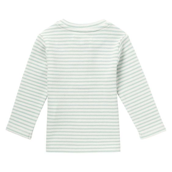 Noppies Langarmshirt Dishman - Ringel Grau Mint - Gr. 50