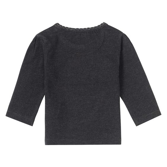 Noppies Langarmshirt Irsiana - Dunkelgrau Melange - Gr. 56
