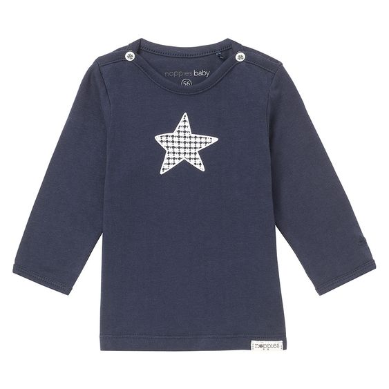 Noppies Langarmshirt Lucky Star - Navy - Gr. 50