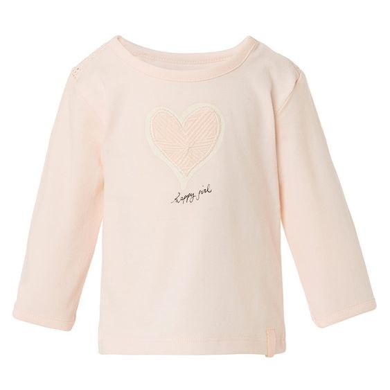 Noppies Langarmshirt Lyn - Herz - Rosa - Gr. 56