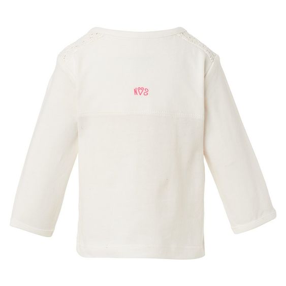 Noppies Langarmshirt Lyn - Herz - Weiß - Gr. 62