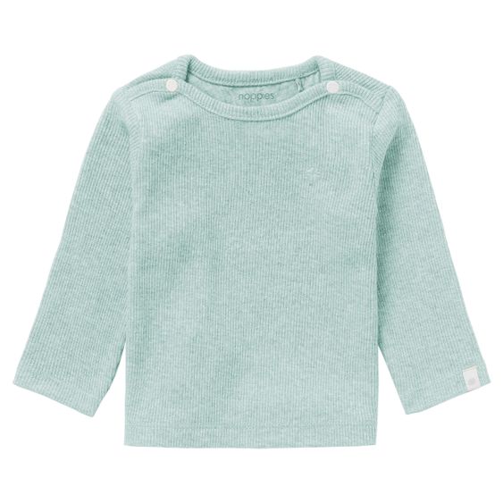 Noppies Langarmshirt Natal - Grey Mint Melange - Gr. 50