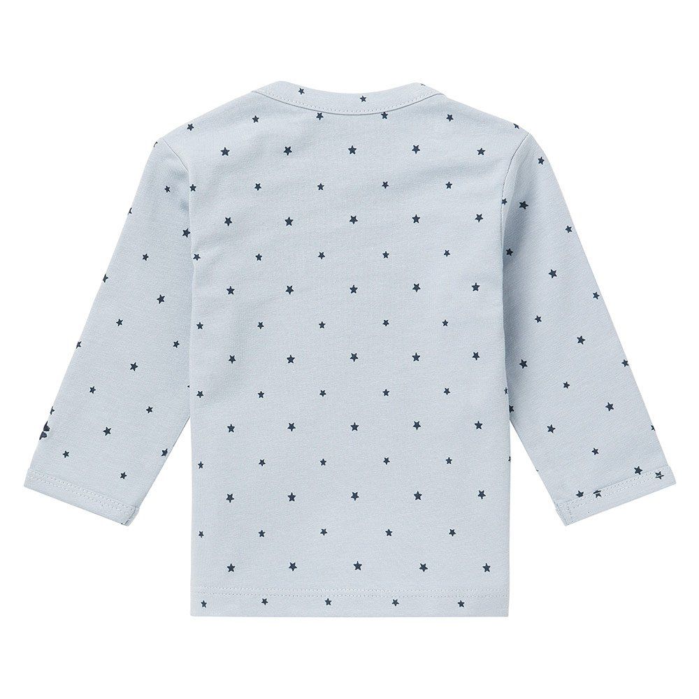 Noppies Langarmshirt Novara - Sterne Grau Blau - Gr. 50