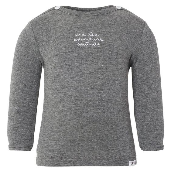 Noppies Langarmshirt Puk Gr. 56 - Grau