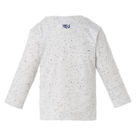 Noppies Langarmshirt Ty - Sterne - Grau Melange Marine - Gr. 56