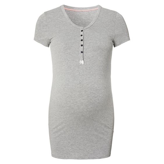 Noppies Anne Lounge Shirt con funzione di allattamento - Grigio Melange - Taglia S