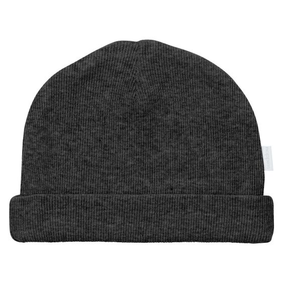 Noppies Nevel cap - Dark gray melange - Gr. 0 - 3 months