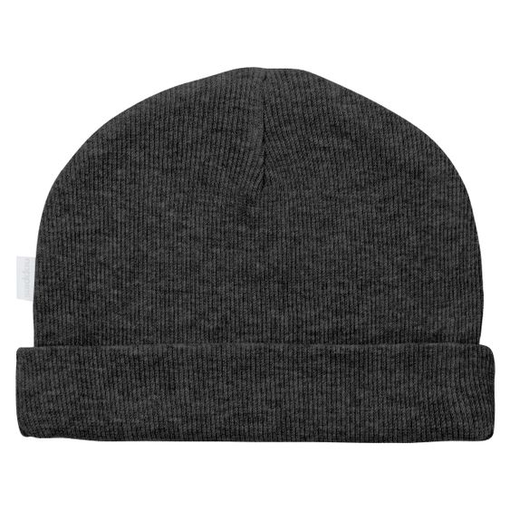 Noppies Nevel cap - Dark gray melange - Gr. 0 - 3 months
