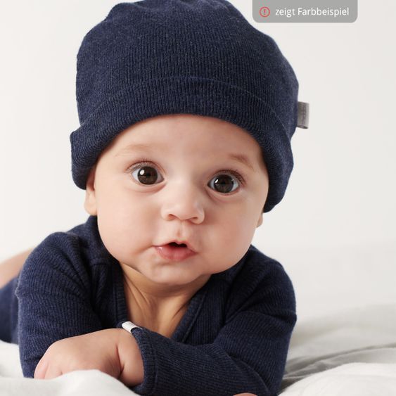 Noppies Nevel cap - Dark gray melange - Gr. 0 - 3 months