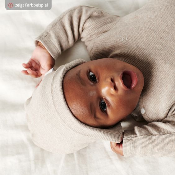 Noppies Nevel cap - Dark gray melange - Gr. 0 - 3 months