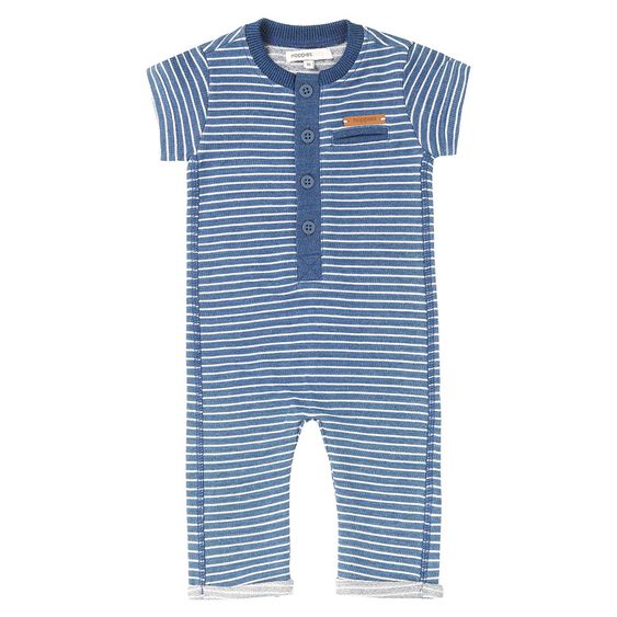 Noppies Overall Kurzarm Esine - Ringel Blau - Gr. 62
