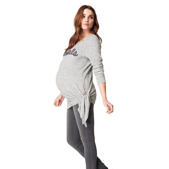 Noppies Pullover Gennifer - Hellgrau Melange - Gr. S