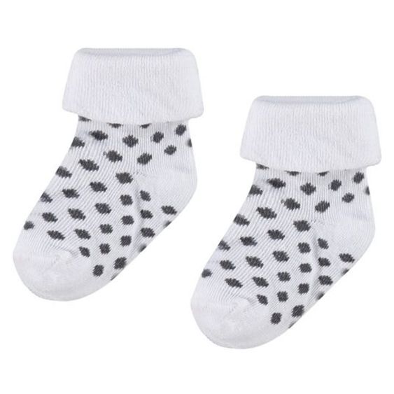 Noppies Socks 2 pack - Dot Gray - size 0 - 3 months