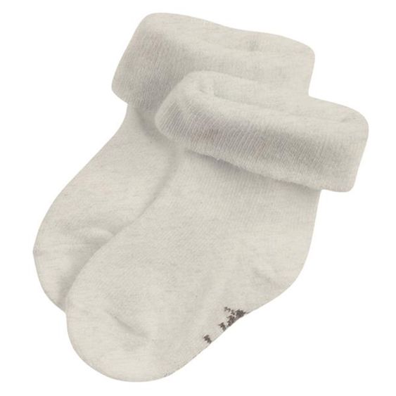 Noppies Socken 2er Pack Kai - Taupe Melange - Gr. 0-3 Monate