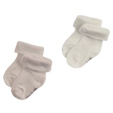 Socken 2er Pack Kai - Taupe Melange - Gr. 3-6 Monate