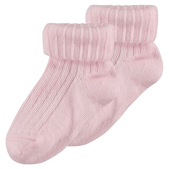 Noppies Socken 2er Pack - Karin Rosa - Gr. 0 - 3 Monate